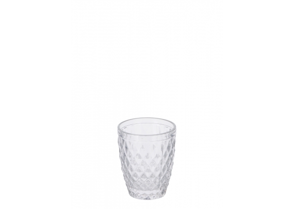 Bicchiere in vetro trasparente-25 cl. / diam. cm. 8 x h. cm. 10