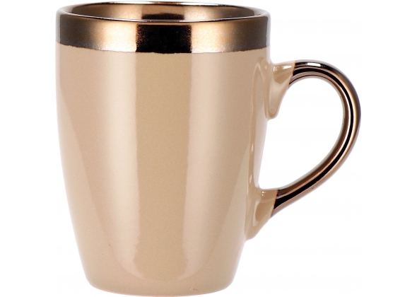 Tazza mug in ceramica "Lucy"-ass. 4 colori-330 ml. / diam. cm. 8 x h. cm. 10,5